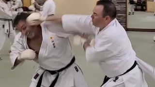 Sparring at Authentic Karate Training Center on 4/20