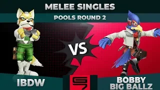 iBDW vs bobby big ballz - Melee Singles: Pools R2 Winners Semifinal - Genesis 7 | Fox vs Falco