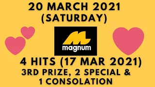 Foddy Nujum Prediction for Magnum - 20 March 2021 (Saturday)