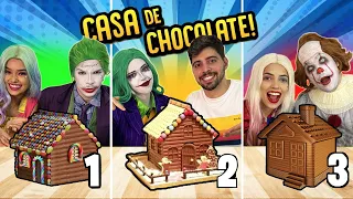 QUEM FIZER A MELHOR CASA DE CHOCOLATE COM O IT A COISA, ARLEQUINA E CORINGA VENCE - DESAFIO !!