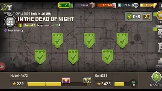 The Walking Dead:No Man's Land Weekly Challenge In The Dead Of Night Difficulty 21