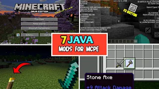 TOP 7 Best Mods/Addon To Turn Your MCPE Into Minecraft Java Edition 1.20+