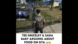 Sada Baby & Tee Grizzley Argue About Food In GTA 😂 #gtafunnymoments #detroit #foodlover #humor #fyp