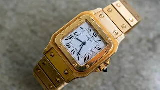The most Bang for the buck solid gold watch? Cartier Santos Or Massif