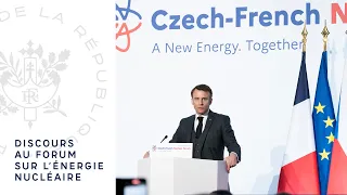 Forum sur l'énergie nucléaire : le discours du Président Emmanuel Macron