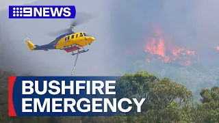 Firefighters battle bushfires in Victoria’s west | 9 News Australia