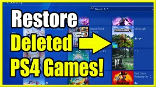 How to RESTORE Deleted PS4 Games in Library! (Find Online Download List!)