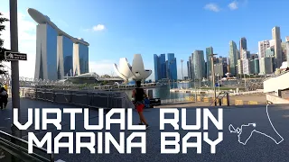 Treadmill Virtual Run [4K] - Marina Bay (Singapore)