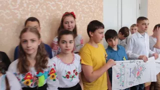 Флешмоб "Україна єдина" ЗНВК № 42 м Запоріжжя