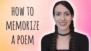 5 Ways to Memorize a Poem