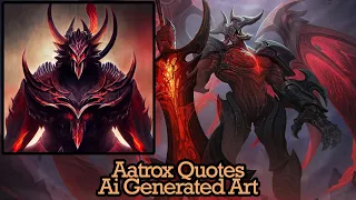 Aatrox Quotes But They Are AI Generated Art