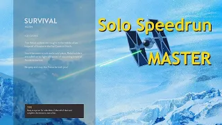 Star Wars Battlefront 2015 - Solo Survival on Ice Caves (Master ANY%) - Speedrun [17:57]