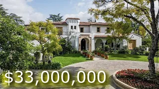 Inside this $33,000,000 Spanish Colonial Estate in Beverly Hills California!