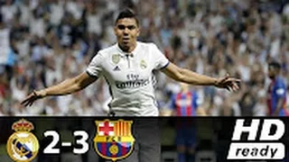 Real Madrid vs Barcelona 2-3 All Goals Highlights 23/04/2017