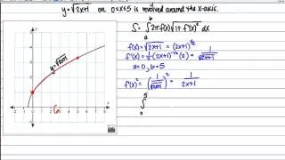 Surface Area, Example 1