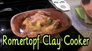 Roast Chicken in a Romertopf Clay Cooker