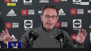 Ralf Rangnick speech over Manchester derby: His first Manchester derby