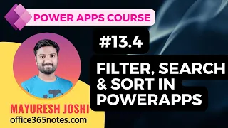 13.4 Filter, Search & Sort in Power Apps