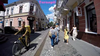 Walking in Ternopil summertime Файне місто Тернопіль Прогулянка містом літо 2023 part 2 | Ukraine 🇺🇦