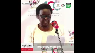 Mrs. BETTY MUTEBILE's speech at the Tumusiime Mutebile Annual Public Lecture — #MakerereAt100.