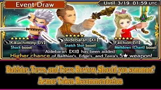 DFFOO Balthier Banner Review (10,000 Gems Summon), Armor Token Tips(#6)