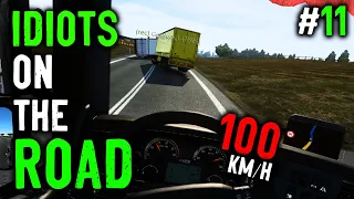 🔥 IDIOTS on the ROAD #11 - Fails, Close-Calls, Funny Crash Moments, Wins&Fails - ETS2MP