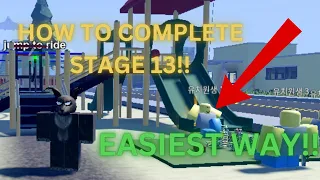 HOW TO BEAT STAGE 13 IN WALK TO SCHOOL IN OHIO ROBLOX!! EASY TUTORIAL!!