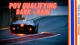 POV GT40 Qualifying in the DARK and RAIN at Spa | Brundle Behind the wheel.