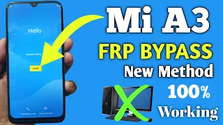 Mi A3 Frp Bypass New Method 100% Working Without PC || Redmi Mi A3 Frp Unlock Easy Method ||