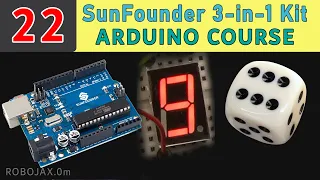 Lesson 22: Using Seven Segment Display with Arduino and Electronic Dice | SunFounder Robojax