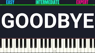 Goodbye - Hachiko Theme | 3-LEVELS Piano Tutorial