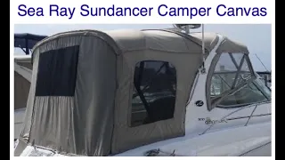 How to install Bimini and Camper Tops on a Sea Ray Sundancer