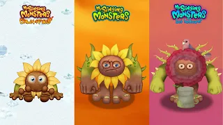 ALL Dawn of Fire Vs My Singing Monsters Vs The Lost Landscapes Redesign Comparisons ~ MSM