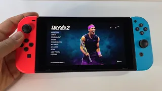 Tennis World Tour 2 | Nintendo Switch handheld gameplay