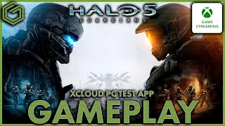 Halo 5 Guardians: Xcloud ( Game Streaming ) PC Test App Gameplay