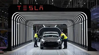 Tesla Model Y Production Line at the New Berlin Gigafactory 🏭 How it's made?