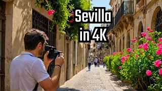 Sevilla 🇪🇸 April 2024 4K Walking Tour in Spain