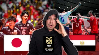 Reacting to Japan vs. Egypt Volleyball 2023 Men's FIVB Olympic Qualifier