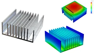 SolidWorks Tutorial #023t: cpu heatsink with thermal heat simulation
