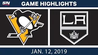 NHL Highlights | Penguins vs. Kings - Jan. 12, 2019