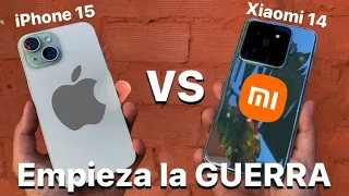 Xiaomi 14 vs iPhone 15 👑 El REY Gama Alta Compacto 2023