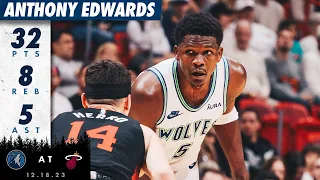 Anthony Edwards Scores 32 Points & GAME-WINNER In Win Over Miami Heat | 12.18.23