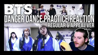 BTS: Danger Dance Practice REACTIONS! (regular & appeal vers.) [BTS ROAD MAP] 💜