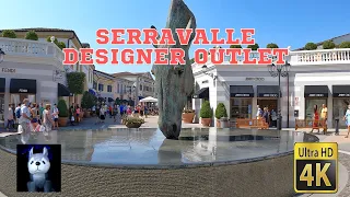 Прогулки по Италии в 4K UHD. Пешеходная экскурсия по Serravalle Designer Outlet недалеко от Милана.