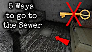 Granny v1.8 - 5 Ways to go to the Sewer Without the spider key ✅