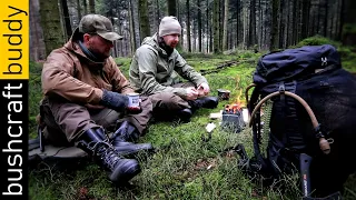 Winter Overnighter | Lightweight Bushcraft | Fire Making Technique | Swabian-Franconian Forest