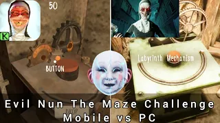 Evil Nun maze challenge mobile vs PC