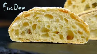 Ciabatta 💯 The most delicious Italian bread without kneading. Simple homemade ciabatta recipe