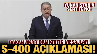 Hulusi Akar'dan Dengeleri Değiştirecek S400 Açıklaması..ABD'lileri İşte BÖYLE SUSTURDU..Şok Oldular!