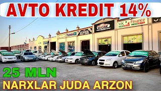 AVTO KREDIT 2023 YILLIK 14% BOSH TO'LOV 10% Narxlar Juda Arzon…